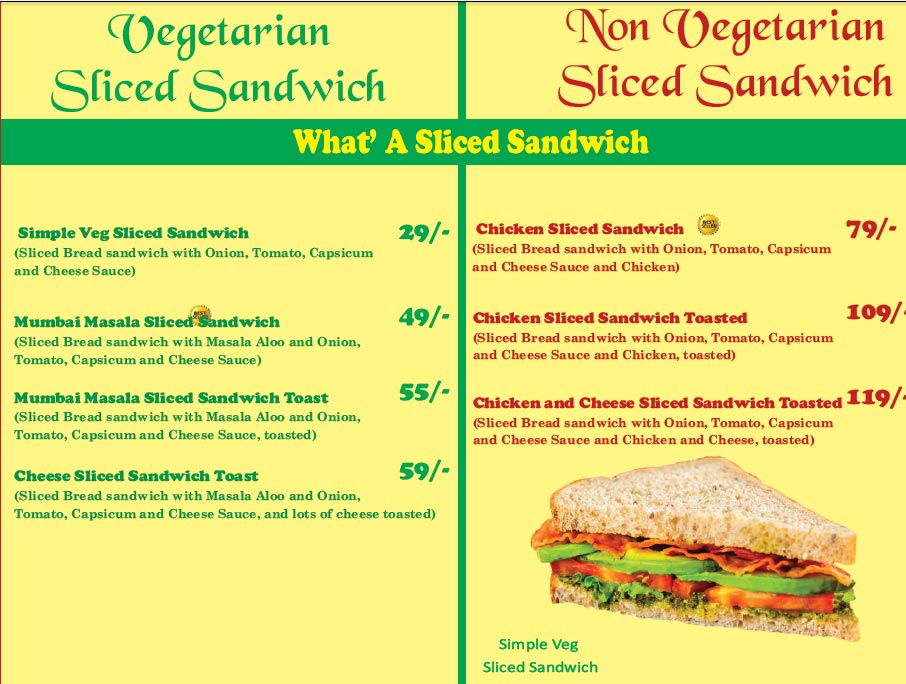 Menu â€“ What A Sandwich